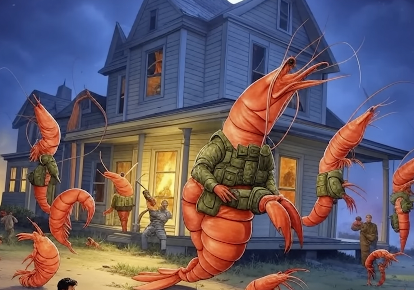 Tactical Shrimps Blank Meme Template