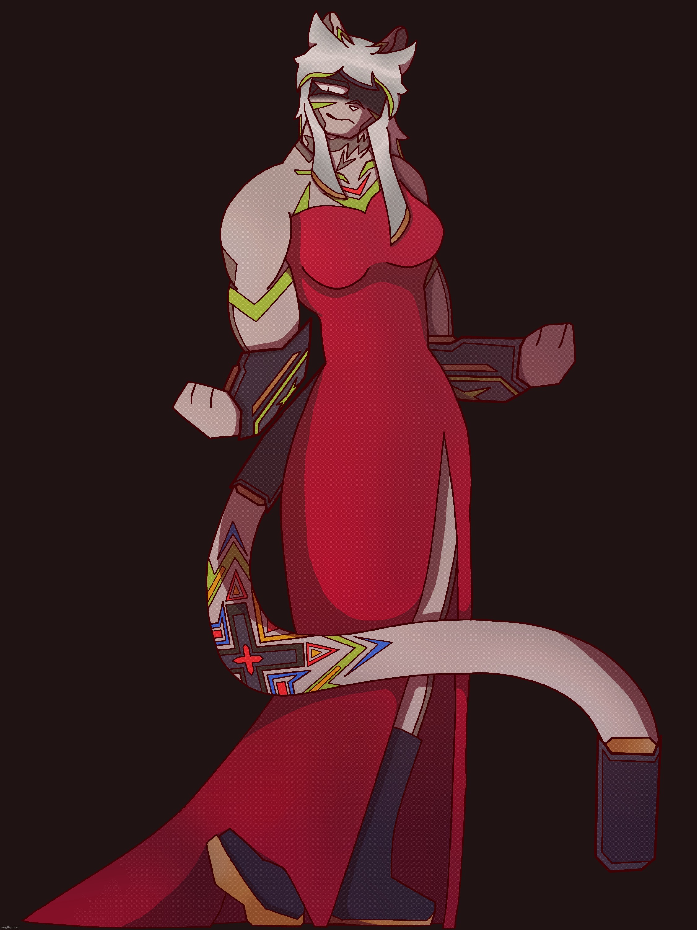 Red dresss | image tagged in veige slays in this dress ngl | made w/ Imgflip meme maker