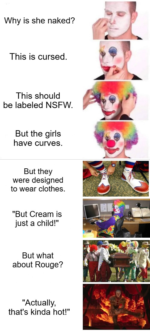 When someone draws a sonic girl dressed like the sonic guys. Blank Meme Template