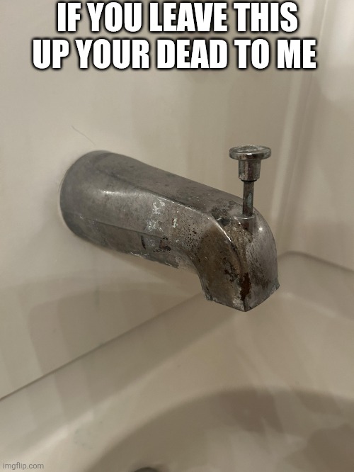 If You Leave This Up Your Dead To Me | IF YOU LEAVE THIS UP YOUR DEAD TO ME | image tagged in chrisjoines1 | made w/ Imgflip meme maker