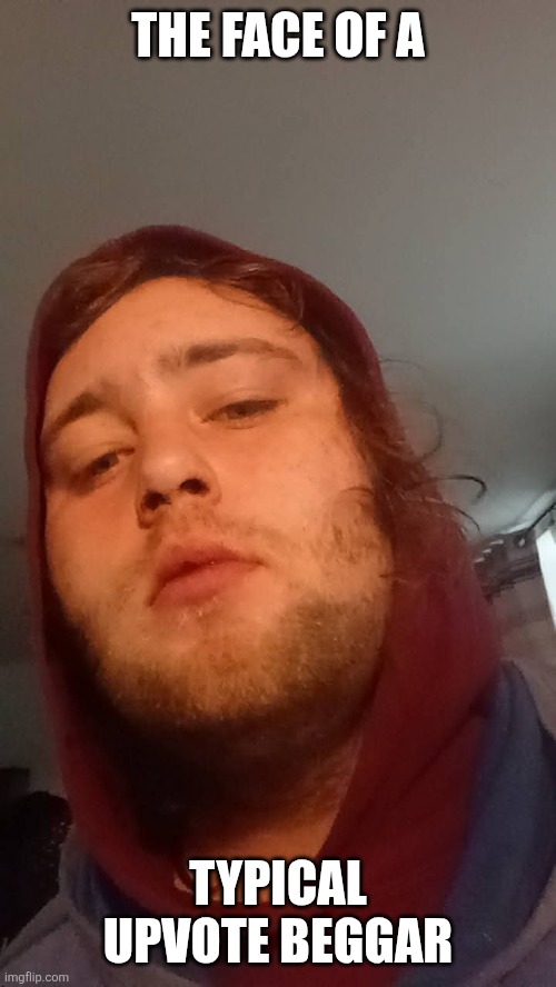 Typical upvote beggar | THE FACE OF A; TYPICAL UPVOTE BEGGAR | image tagged in typical upvote beggar | made w/ Imgflip meme maker