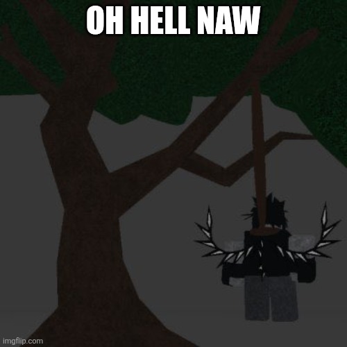 two time killing themself | OH HELL NAW | image tagged in two time killing themself | made w/ Imgflip meme maker