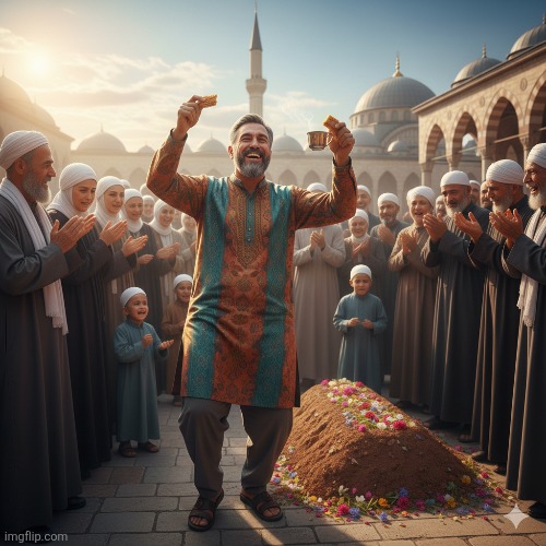 me dancing and laughing at a funeral (AI slop) | made w/ Imgflip meme maker