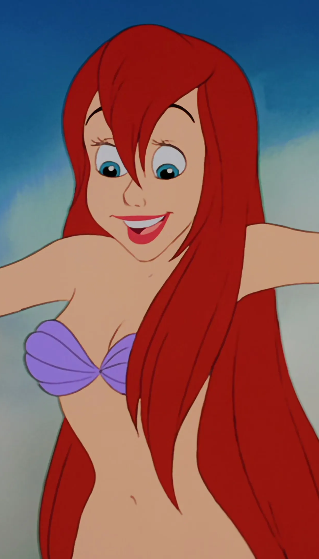Ariel Naked Blank Meme Template