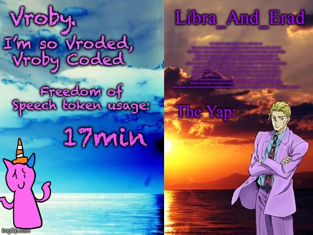 Vroby x Libra_And_Erad shared announcement template | 17min | image tagged in vroby x libra_and_erad shared announcement template | made w/ Imgflip meme maker