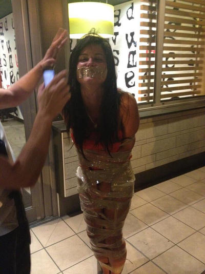 Mummified in tape Blank Meme Template