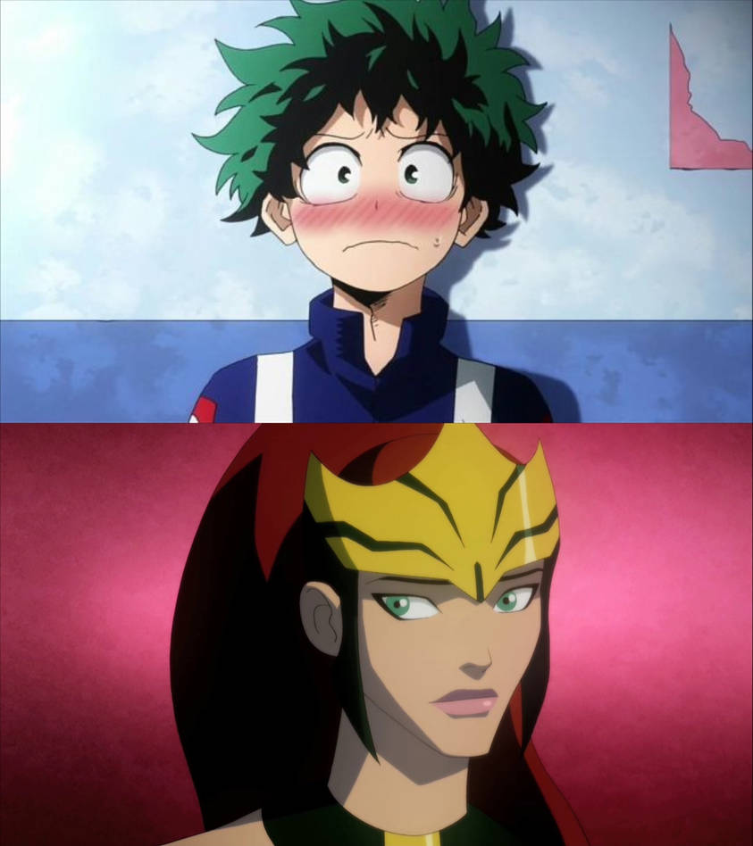 deku falls in love with who ? Blank Meme Template
