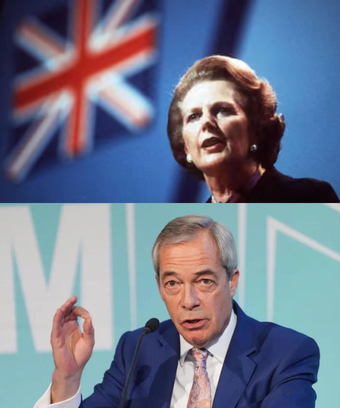 Thatcher Farage Blank Meme Template