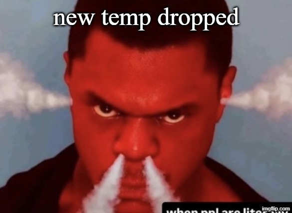 Scary ass ninja | new temp dropped | image tagged in scary ass ninja | made w/ Imgflip meme maker