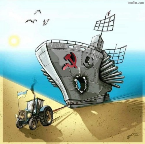 Ukrainians Farmer vs soviet warship | image tagged in ukrainian farmers vs russian warship,ukraine,ussr,communism,communist,communists | made w/ Imgflip meme maker