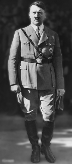 Adolf Hitler cross belt uniform Blank Meme Template