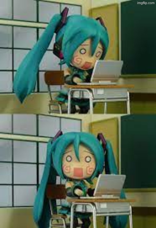 traumatized mikudayo/hachune | image tagged in traumatized mikudayo/hachune | made w/ Imgflip meme maker