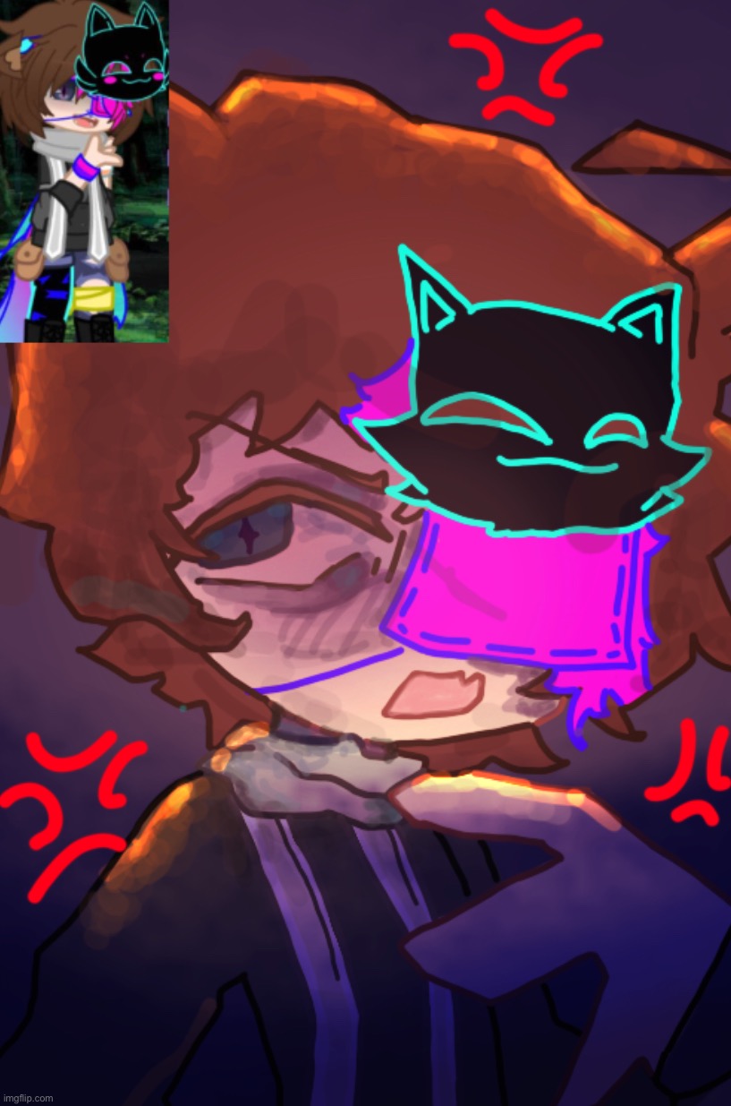 Another OC finished fr (persona this time tho) | image tagged in drawing,stuff | made w/ Imgflip meme maker