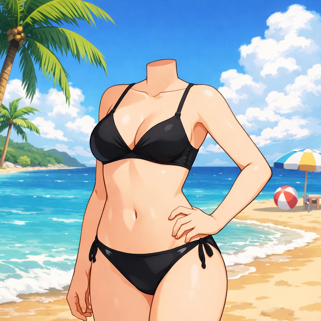 headless hot anime girl Blank Meme Template