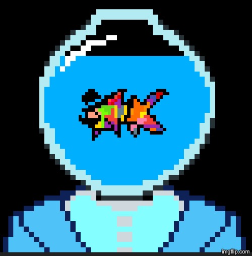 Lettie Raul, the fishbowl head lady. (ISTFG IF ANYONE DRAWS HER WITHOUT ASKING!) | made w/ Imgflip meme maker