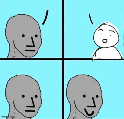 Happy npc Blank Meme Template