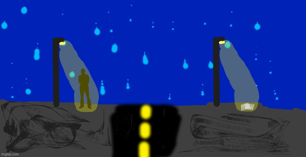 decided to draw something again for the first time in a while, this one called Lonesome, enjoy | made w/ Imgflip meme maker