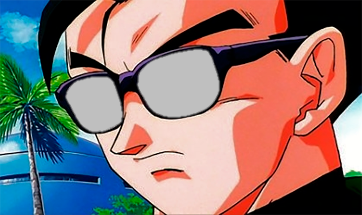 Gohan anteojos transparentes Blank Meme Template