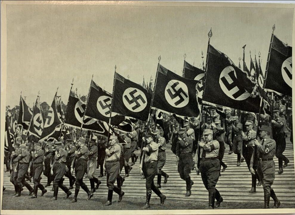 Nazis with flags Blank Meme Template