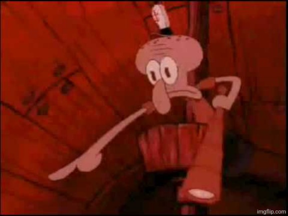 Squidward pointing | image tagged in squidward pointing | made w/ Imgflip meme maker