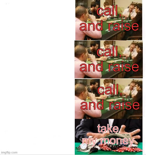 CALL AND RAISE Blank Meme Template