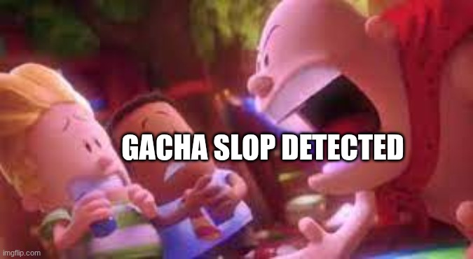 mr krupp SCREAMING | GACHA SLOP DETECTED | image tagged in mr krupp screaming | made w/ Imgflip meme maker