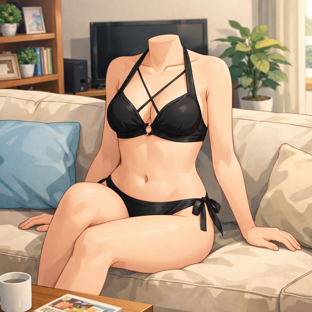 headless hot anime girl Blank Meme Template