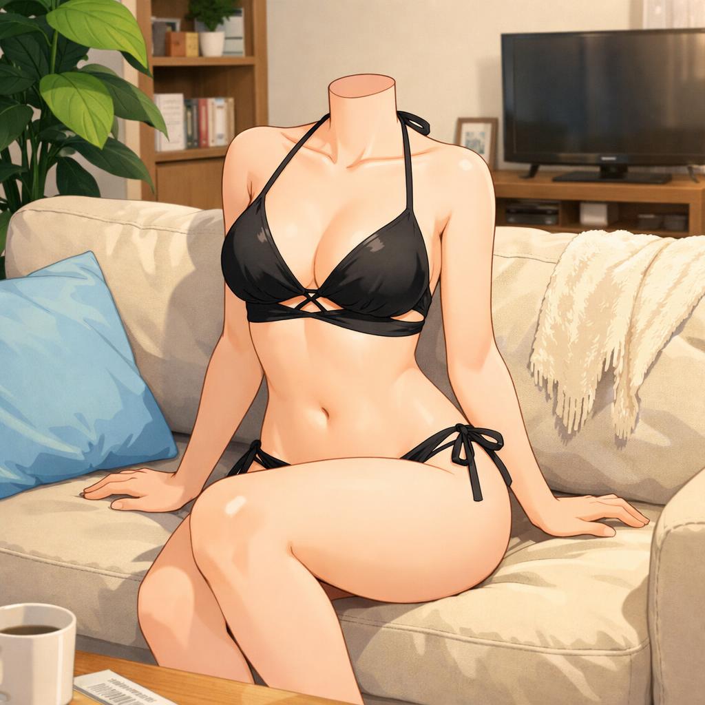 headless hot anime girl Blank Meme Template