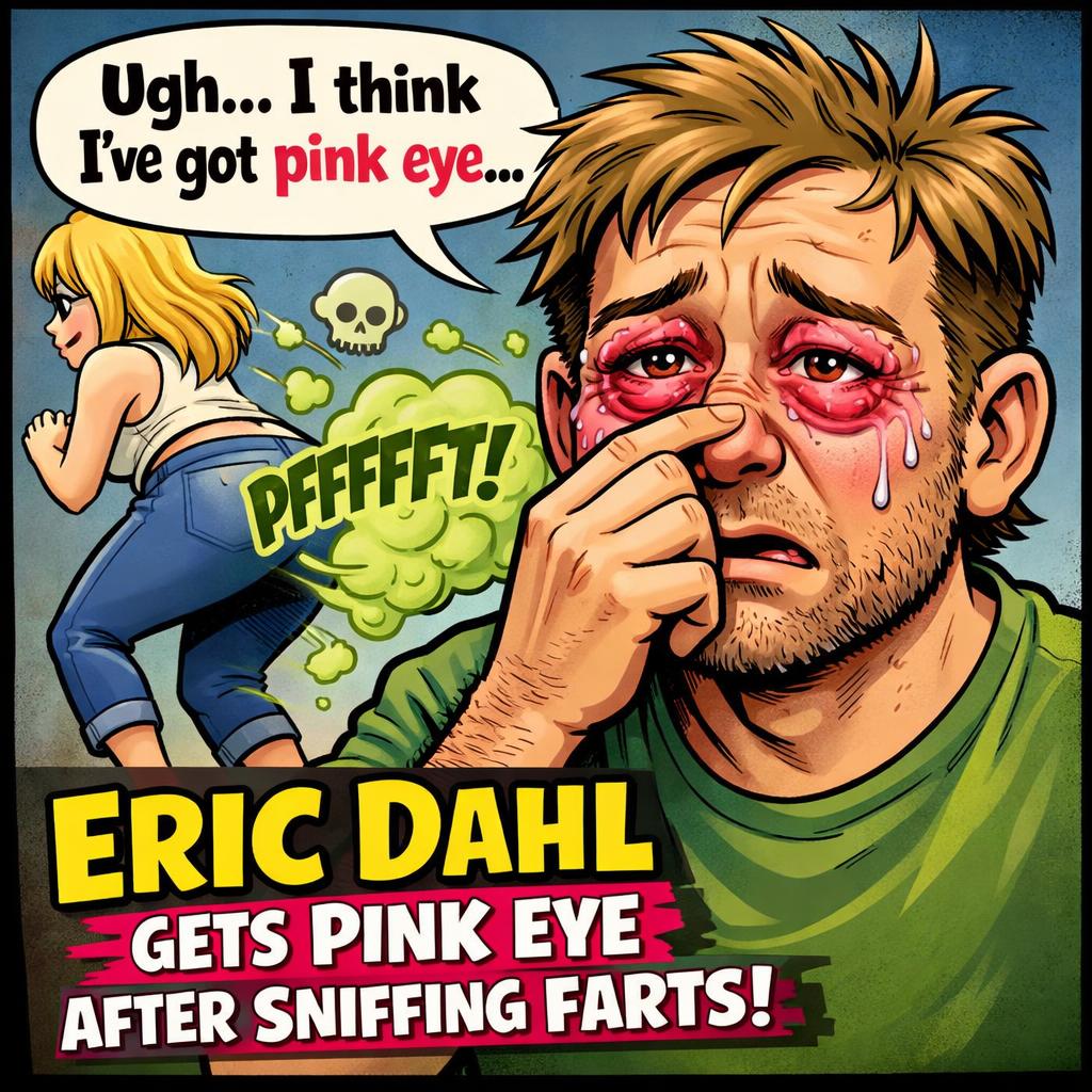 Eric Dahl has pink eye after sniffing farts Blank Meme Template