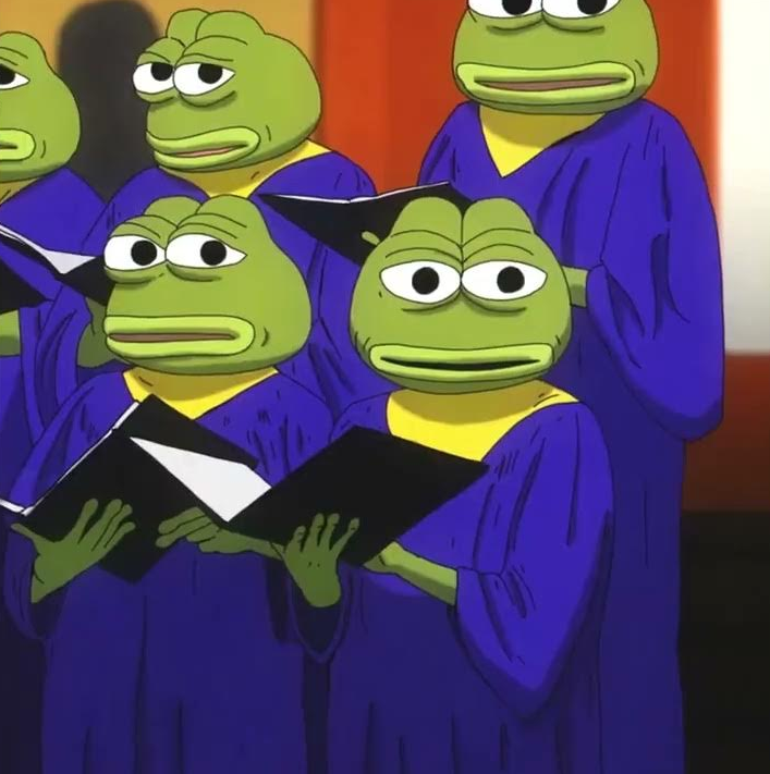 pepe choir Blank Meme Template