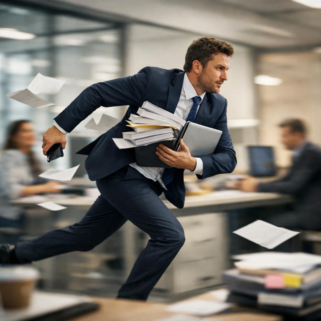 Rushing to meet the client's needs Blank Meme Template