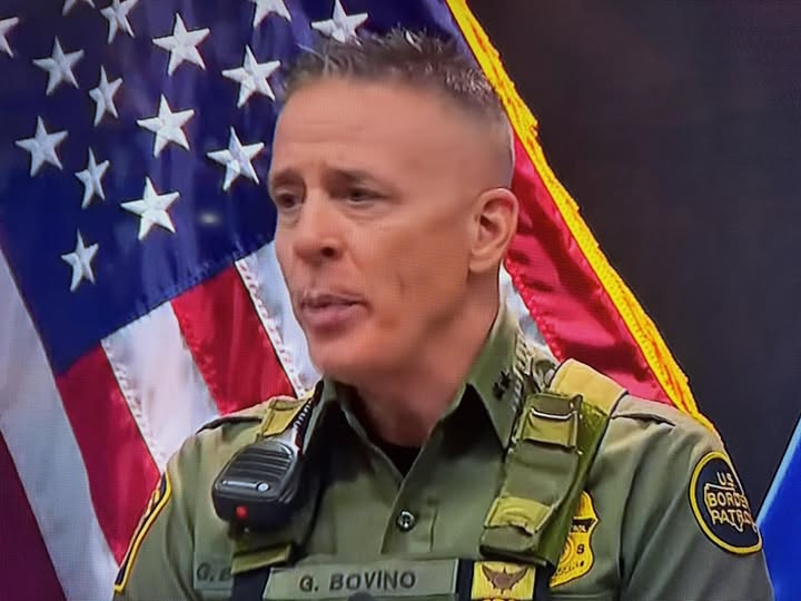 Greg Bovino, bloody-handed criminal in waiting. Blank Meme Template