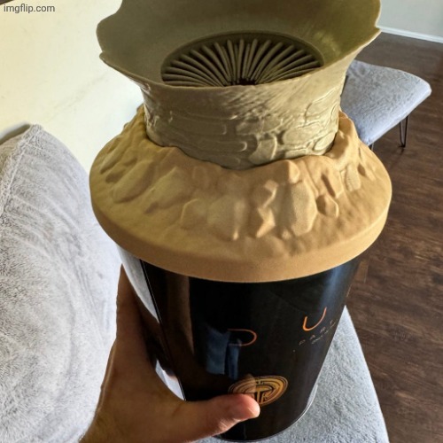 Dune popcorn bucket | image tagged in dune popcorn bucket | made w/ Imgflip meme maker