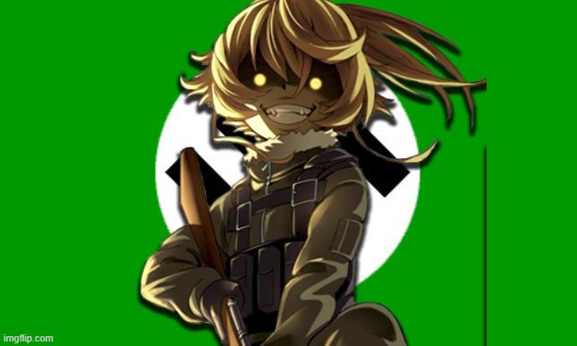 tanya nazi icon | image tagged in green national socialist flag,anime,icons,tanya,nazis | made w/ Imgflip meme maker