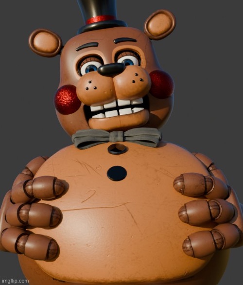 upvote for toy freddy and a nice day | image tagged in me rubbing my big belly | made w/ Imgflip meme maker