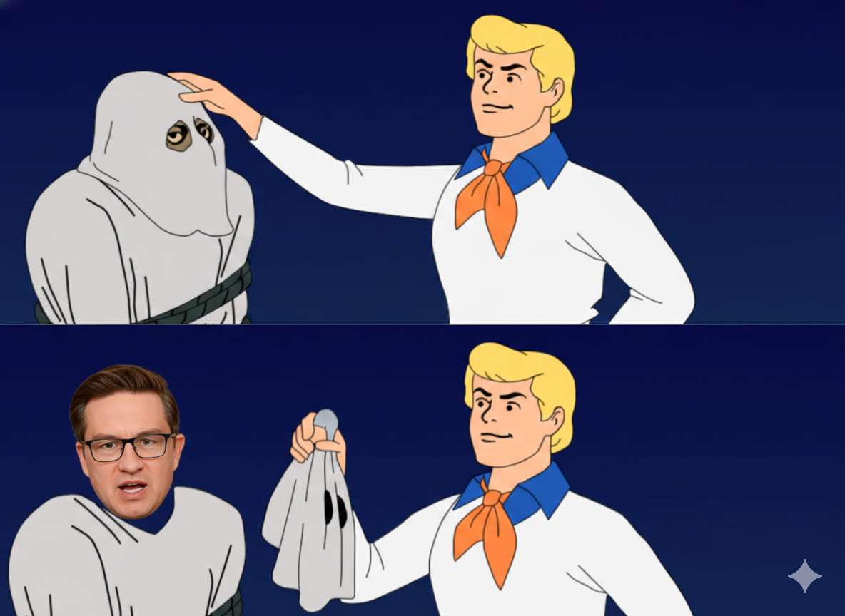 Pierre poilievre Scooby Doo crook Blank Meme Template