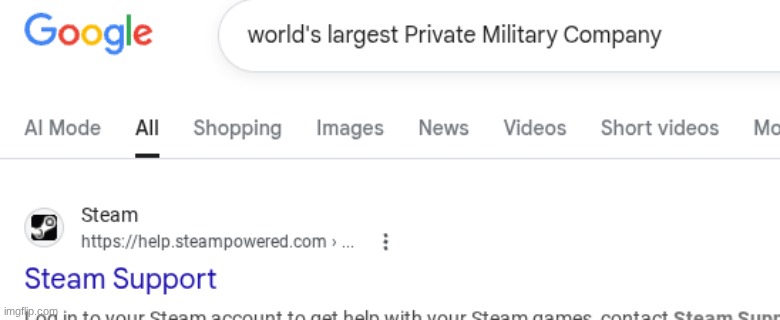 image tagged in steam support | made w/ Imgflip meme maker