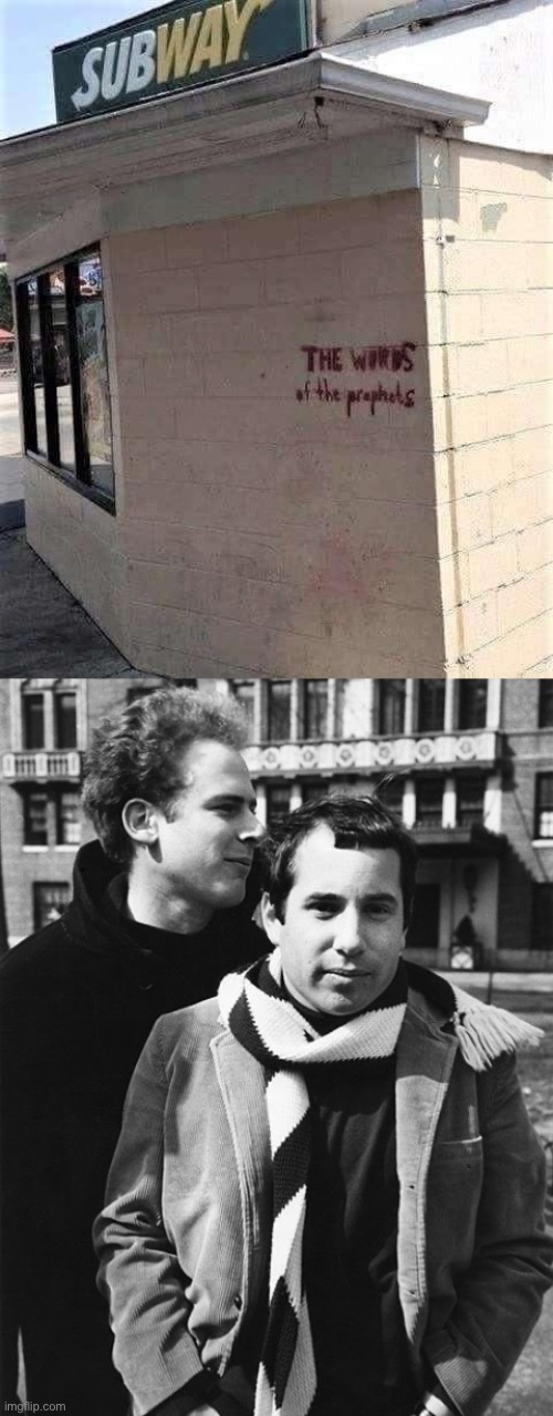 Subway Wall | image tagged in simon and garfunkel talking,sound,silence,bad joke,subway | made w/ Imgflip meme maker