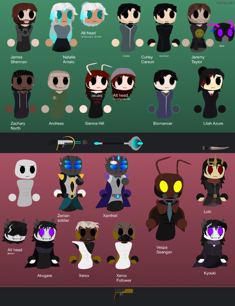 updated civilian designs for the heroes + more villians | made w/ Imgflip meme maker