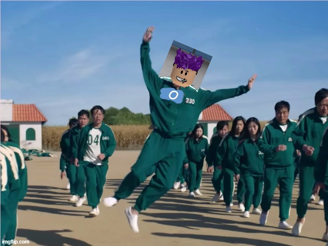 OMG THANOS IN ROBLOX IRL!!! | O | image tagged in thanos squid game | made w/ Imgflip meme maker