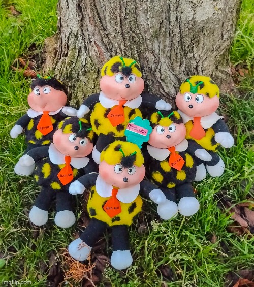 Cococinel 1992 (Cocomiel) Ben-Oui and Ben-Non the twins ladybug vintage rubber face plush | image tagged in cococinel | made w/ Imgflip meme maker