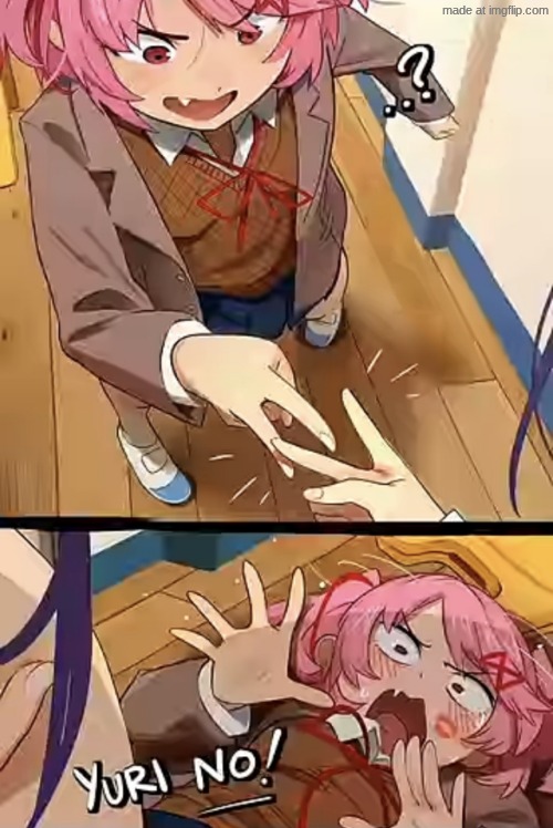 bi weekly Yuri post | image tagged in yuri tries yuri | made w/ Imgflip meme maker