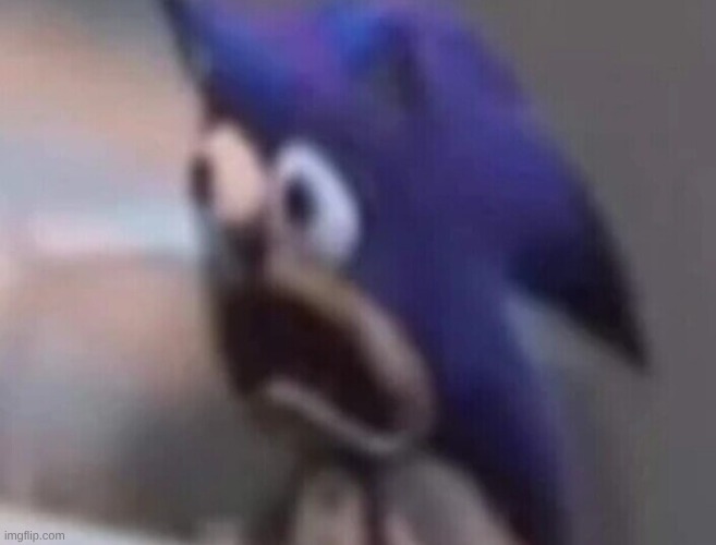 distressed sonic | image tagged in distressed sonic | made w/ Imgflip meme maker