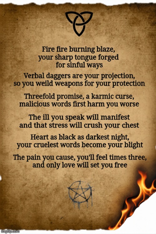 The Cortisol Curse | image tagged in magic,spell,karma,cursed,poetry | made w/ Imgflip meme maker