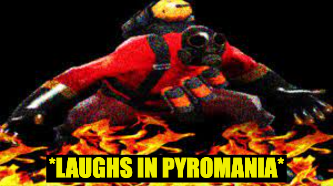 Pyromanic Laugh Blank Meme Template