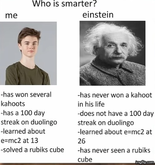 Him vs Einstein | image tagged in him,einstein,versus,repost,reposts,memes | made w/ Imgflip meme maker