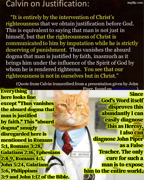 Beza And Piper blatantly contradicting the Bible | image tagged in calvinism,calvinist memes,theodore beza,john piper,reformed theology,the bible | made w/ Imgflip meme maker