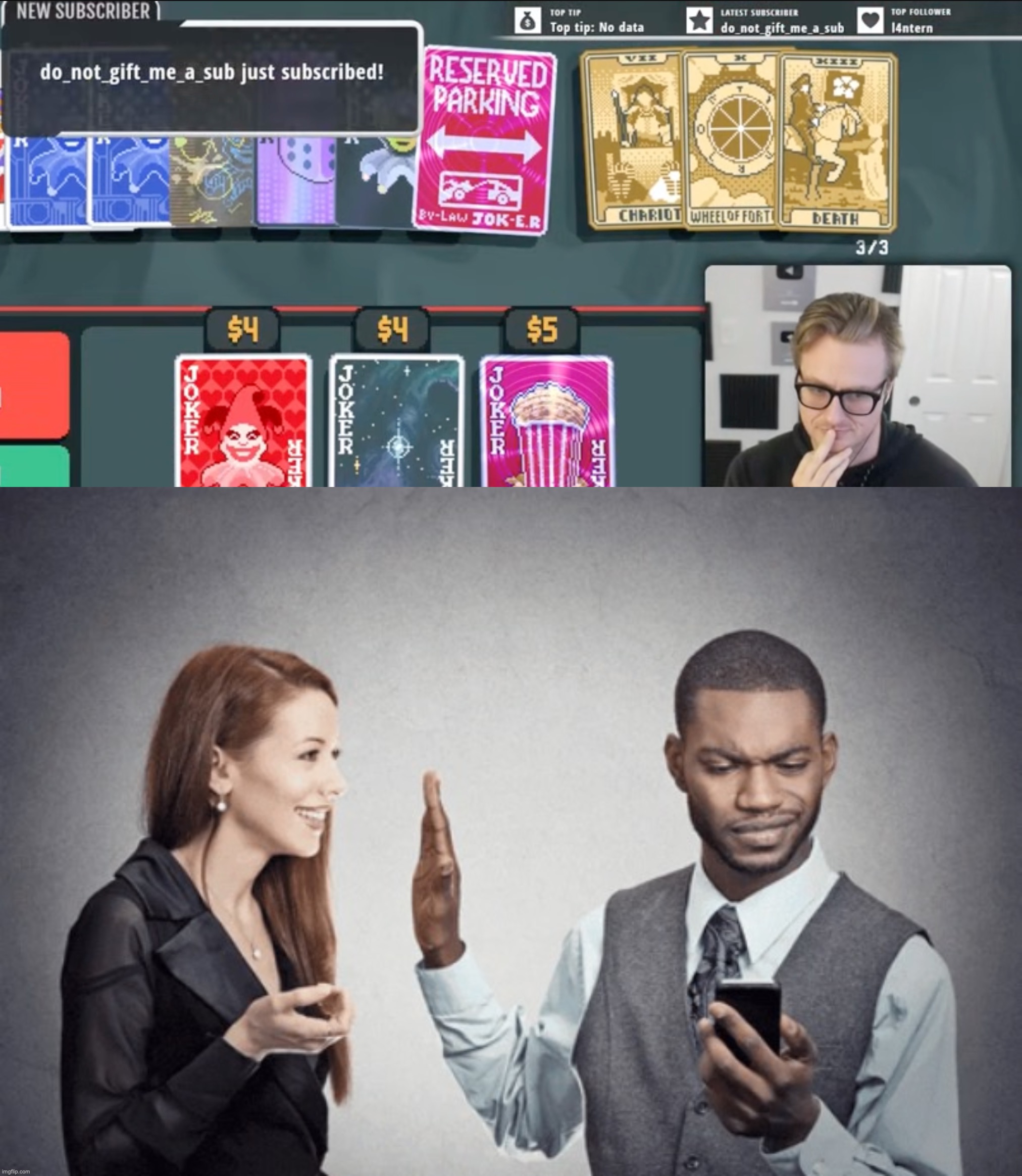 it was so funny to see this happen on stream (it was a gifted sub btw) | image tagged in shut up i'm watching peak | made w/ Imgflip meme maker