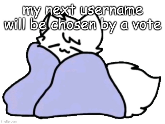 Millie better get me back when I can change my name | my next username will be chosen by a vote | image tagged in bk blanket | made w/ Imgflip meme maker