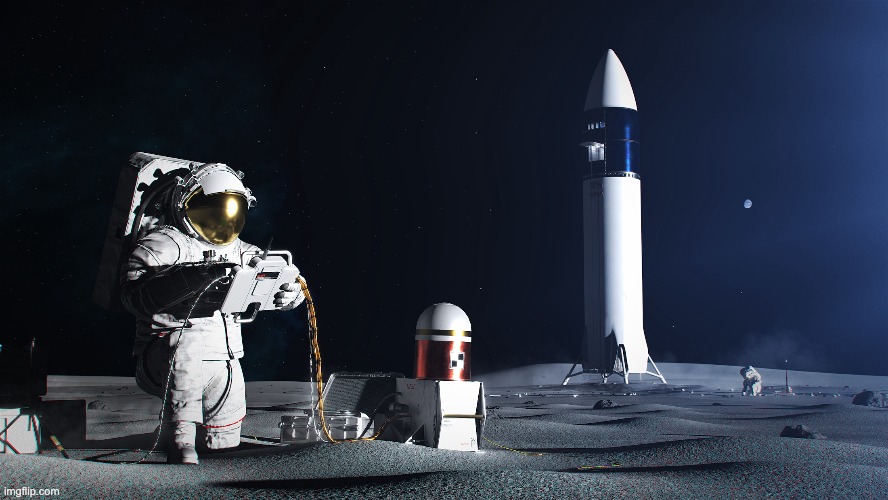 Lunar Starship visualization